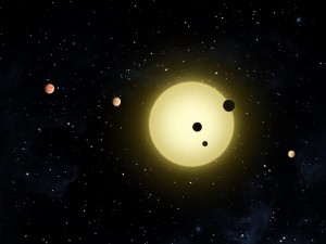 Kepler-11 System (Copyright NASA)